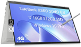 Hp Elitebook X360 1040 G8 4G Lte 14″ Fhd 2-In-1 Touchscreen (Intel I7-1185G7, 16Gb Ram, 512Gb Ssd, Rechargeable Stylus) Business Laptop, Thunderbolt 4, Backlit, Fingerprint, Webcam, Win 10/11 Pro