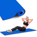 Powermax Fitness Ye6-1.1-Bl 6Mm Thick Premium Exercise Yoga Mat For Gym Workout [Ultra-Dense Cushioning, Tear Resistance & Water Proof] Eco-Friendly Non-Slip Yoga Mat For Gym And Any General Fitness