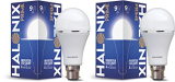 Halonix Rechargeable Emergency Inverter Led Bulb B22 9-Watt – White Pack Of 2(B22D)