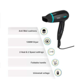 Wahl Wchd4-1124 Travel Dry Hair Dryer -1200W (Black)