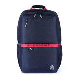 Gear Logi-Q 27L Medium Water Resistant Laptop Backpack/Backpack/Office Bag With Trolley Sleeve For Men/Women (Navy-Red)
