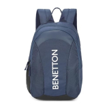 United Colors Of Benetton Skylar Polyester 18L 3 Compartment Laptop Backpack For Unisex – Navy