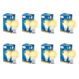 Philips 9-Watts B22 Led Warm White Led Bulb, Pack Of 8, (Ace Saver)