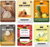 Jaquline Usa Oatmeal,Honey & Papaya,Pineapple,Rice Water,Watermelon , Lemon & Tea Tree Masks(150 Ml)