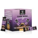 Bevzilla 48 Classic Black Roast Coffee Sachets – 96 Grams | Dark Roast Rich & Dark Instant Coffee Powder | Strongest Coffee| Expresso, Cappuccino, Latte| Dark Wish Arabica Coffee | Bold & Intense| Premium Coffee| Makes 48 Cups