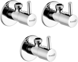 Prestige Premium Quality Stainless Steel Angle Cock Turbo Handle Chrome Plated_Set Of-3 Angle Cock Faucet(Wall Mount Installation Type)