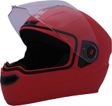 Steelbird Sba-1 Full Face Helmet Red, Size: M(55-56 Cm)