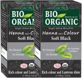Indus Valley Bio Organic Soft Black Henna Hair Color – Twin Pack , Soft Black