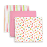 Tidy Sleep 100% Cotton Soft Muslin Swaddle Wrap For New Born Baby| Newborn Soft Blanket For 0-6 Months | 100 Cm X 100 Cm – Pack Of 3 (Shell)