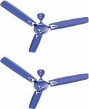 Candes Star 3 Star 1200 Mm 3 Blade Ceiling Fan(Ultra High Speed | Blue | Pack Of 2)