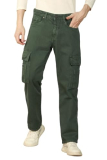 Dennis Lingo Mens Olive Cotton Solid Relaxed Fit Jeans (Dlmjns24026_Ol, Olive, 28)