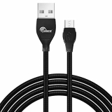 Cellecor Super Durable Tangle Free Unbreakable With Fast Charging Speed And 480 Mbps Data Transfer Speed Usb Data Cable (Micro, 2.4A, Black)