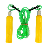 Watson Wooden Skipping Rope, Adjustable Skipping Rope For Men & Women, Girls, Boys, Skipping Rope For Exercise, Fitness Rope, Exercise Rope, Fitness Skipping Rope (Green)