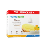 Mamaearth Ubtan Moisturizing Lotion Soap 125 G (Pack Of 4) | Removes Tan | Benefits Of Lotion In A Soap | Gently Exfoliates & Deeply Cleanses | Nourishes Dry Skin | Non Drying | Grade 1 Soap