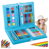 Toy Imagine 68 Pcs Colour Set For Kids 12 Color Crayon, 8 Sketch Pens, 8 Color Pencils, 6 Oil Plaster Color, 12 Color Water Paint, 1(Eraser, Sharpener, Scale, Pencil, Water Paint Brush, Glue).…