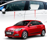 Auto Pearl Car Bottom Window Lower Garnish Frame Trim For I20 Elite (Set Of 2, Silver)