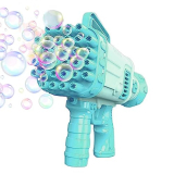 Graphene 32 Hole Electric Gatling Bubble Machine Gun For Kids With Soap Solution Indoor And Outdoor Toys For Toddlers Bubble Launcher Machine For Girls And Boys (Color As Per Stock)