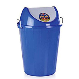 Aristo Swing Lid Garbage Waste Dustbin 32 Ltr (Black) Pack Of 2
