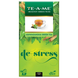Te-A-Me Ashwagandha Healthy Green Tea, 25 Tea Bags | Herbal Tea | 100% Natural Ingredients – Green Tea, Ashwagandha, Licorice Root, Tulsi (Basil), Ginger (Adhrak), Turmeric (Haldi), Moringa, Amla, Brahmi, Triphala