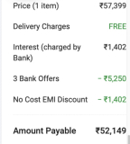 SONY Bravia 138.8 cm (55 inch) Ultra HD (4K) LED Smart Google TV at ₹52,149 (effective)