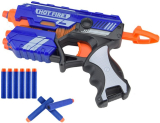 Toyshack Manual Blaze Storm Gun Blaster With 10 Foam Bullets For Kids Guns & Darts(Blue)