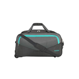 American Tourister Ohio Polyester 55 Cms Wheel Travel Duffle Bag (Grey), W-27 Cm