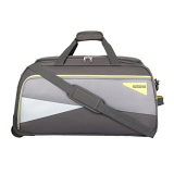 American Tourister Polyester Harp Wheel Duffle Bag Trolley 62 Cm Grey, 62 X 32 X 29 Centimeters