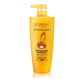 L’Oréal Paris Shampoo, Moisturising & Hydrating, For Dull, Dry & Lifeless Hair, 6 Oil Nourish, 1Ltr