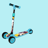 Tanaz Kick Scooter With Adjustable Height Foldable Scooter Skate Scooter For Kids(Blue)