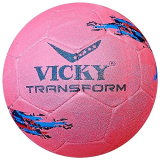 Vicky Transform France Football Rubber Moulded Stitched Butyl Bladders Soccer Ball For Seniors Beginners Recreational Training Matches – Pink, (Needle Included)