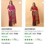 Women’s Sarees From ₹199
