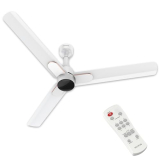 Polycab Wizzy Neo Dlx 1200Mm 5-Star Bldc,Remote Ceiling Fan For Home| Free Installation| 55% Energy Saving, High Air Delivery, 7 Speed Setting, Reversible & Timer| 3-Yr Warranty【Snow White】