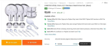 21 PC’s Stainless Steel Dinner Set at ₹699Pay Via UPI Get ₹100 instant Off !!
