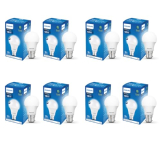 Philips Ace Saver 10W B22 Led Bulb,900Lm, Cool Day Light, Pack Of 8