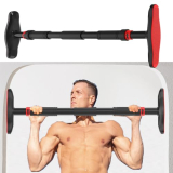 Lifelong Pull Up Bar For Home -Adjustable Rod 65Cm To 95Cm Width, Wall Mounted Without Screws -Door Pull Up Bar To Increase Height -Exercise Equipment For Home Gym – Chin Up Bar Weight Capacity 200Kgs