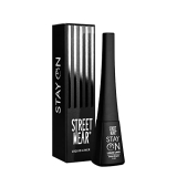 Street Wear® Stay On Liquid Liner- Bold Black (5Ml) – 24 Hr Long Wear, Shiny Finish, Smudgeproof, Rich Pigment