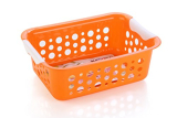 Nayasa Plastic Spotty No. 2 Fruit Basket (Orange)