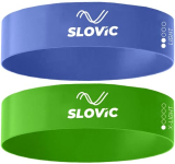 Resistance Loop Bands By Slovic 100% Natural Latex Exercise Bands With 1 Year Warranty Mini Resistance Loop Band For Full Body Exercises (Light Set Of 2)