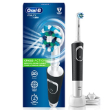 Oral B Vitality 100 Black Criss Cross Electric Rechargeable Toothbrush For Adults Powered By Braun