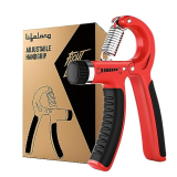 Lifelong Adjustable Hand Grip Strengthener|Adjustable Resistance (10Kg-60Kg)|Hand Gripper For Men & Women For Gym Workout Hand Exercise Equipment To Use In Home For Forearm Exercise, Finger Exercise Power Gripper (Red & Black, Llfahg01)