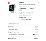 MYNTRA LOOT : Fire-Boltt Bluthooth Calling Smartwatch at ₹1,199Apply Coupon : WEARABLES40