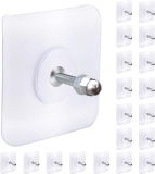 Misamo Enterprise Hooks For Wall Without Drilling Waterproof Hooks For Bathroom Shower Kitchen Keys Door Outdoor Home Improvement Utility Hook (Pack Of 10, Nail Hook)