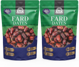 Wonderland Premium Fard Dates 1Kg (500Gx2) Pouch Soft And Chewy Texture Khajur, Khajoor Dates(2 X 0.5 Kg)