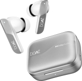 Boat Airdopes 800 W/ Dolby Audio, 4 Mics Ai-Enx Tech, Titanium Drivers & Asap Charge Bluetooth Headset(Interstellar White, True Wireless)