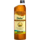 Dabur Cold Pressed Mustard Oil 1L | Healthy Cooking Oil | Goodness Of Omega 3 & 6 | Perfect Blend Of Health, Taste & Aroma