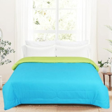 Dream Living Reversible Comforter Microfiber Reversible Ac Comforter/Blanket For All Weather For Double Bed Comforter (Green & Teal)