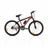 Leader Spyder Mtb 27.5T With Front Suspension Mountain Bicycle/Bike Without Gear Single Speed For Men – Matt Black/Orange Ideal For 15+ Years | Frame: 19 Inches