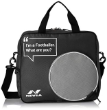 Nivia Game Bag, Ball Bag,Pvc Coated Mesh, Water Resistant Lightweighted Fabric, Highly Durable, 100% Polyester, Adjustable Strap(Royal Grey/Black)