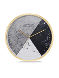 French Connection Elegant Analog Tricolour Dotted Round Wall Clock – Size: 12 Inches – Fcwc15-A