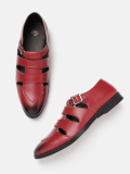 House Of Pataudi Men Maroon Sandals